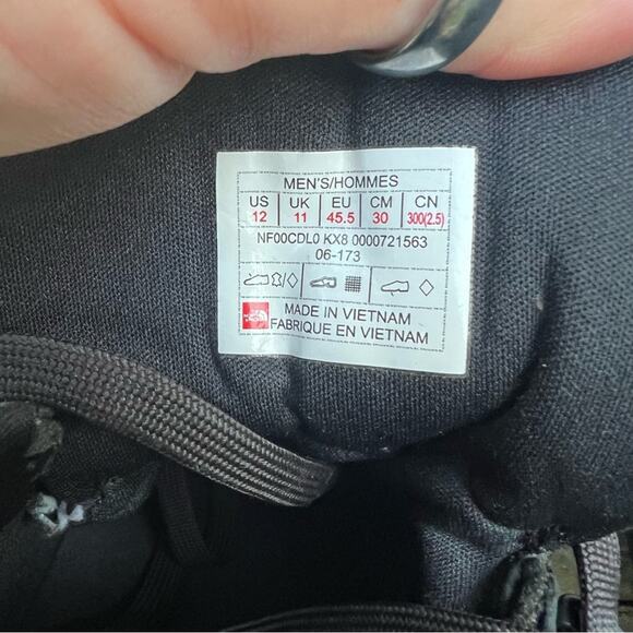 The North Face Back To Berkeley Redux Leather Boots Black NF00CDL0 Size 12 main image 8